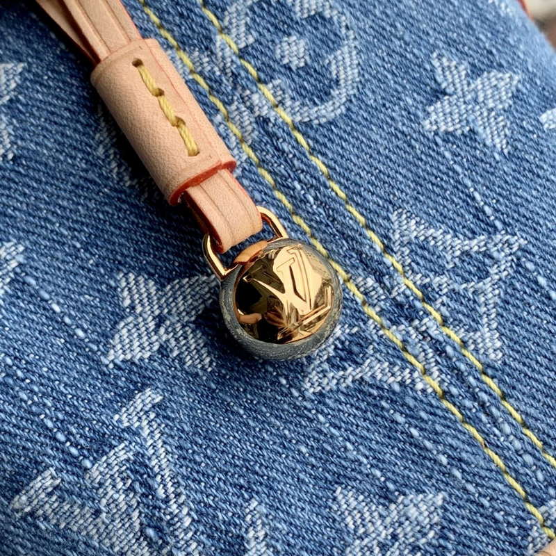 LV M83043 Louis Vuitton Nano No¨¦ Bag Denim Blue