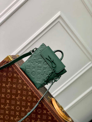 LV M83052 Louis Vuitton Nano Steamer Bag Forest Green - Default Title - View 1
