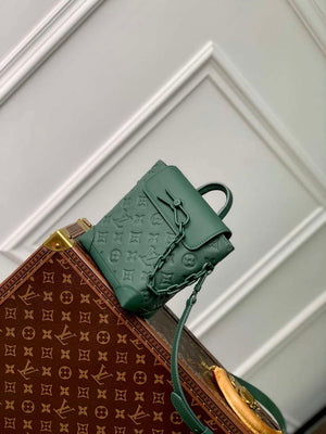 LV M83052 Louis Vuitton Nano Steamer Bag Forest Green - Default Title - View 2