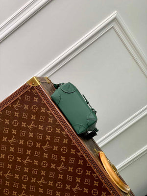 LV M83052 Louis Vuitton Nano Steamer Bag Forest Green - Default Title - View 4