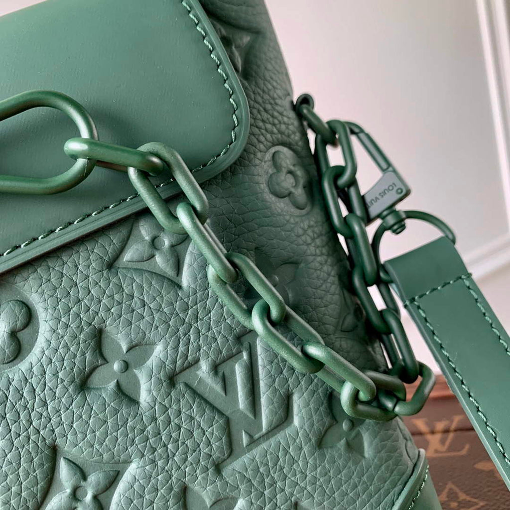 LV M83052 Louis Vuitton Nano Steamer Bag Forest Green