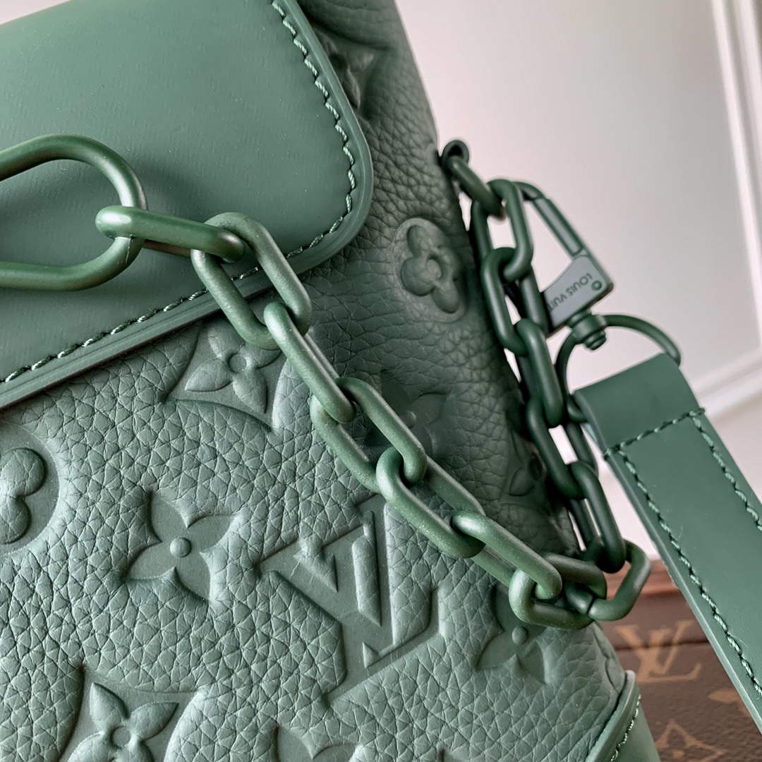 LV M83052 Louis Vuitton Nano Steamer Bag Forest Green - Default Title - View 7