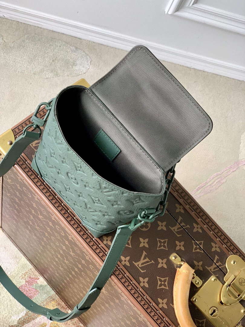 LV M83052 Louis Vuitton Nano Steamer Bag Forest Green - Default Title - View 9