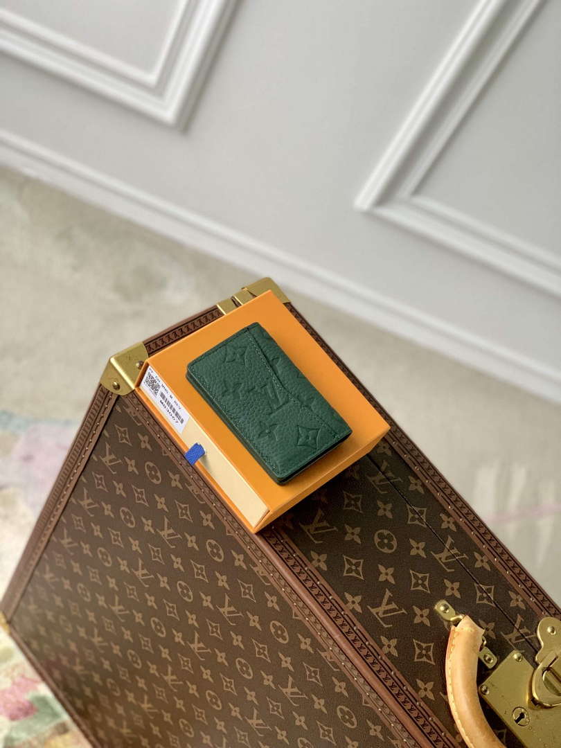 LV M83067 Louis Vuitton Pocket Organizer Forest Green - Default Title - View 1
