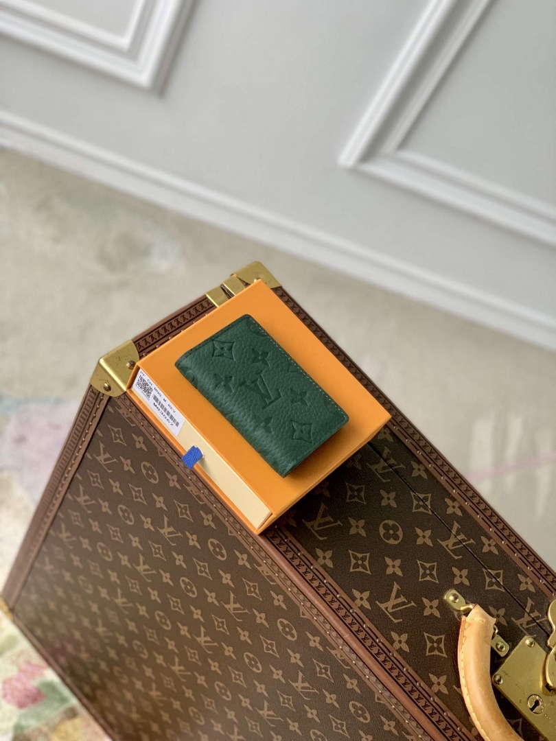 LV M83067 Louis Vuitton Pocket Organizer Forest Green