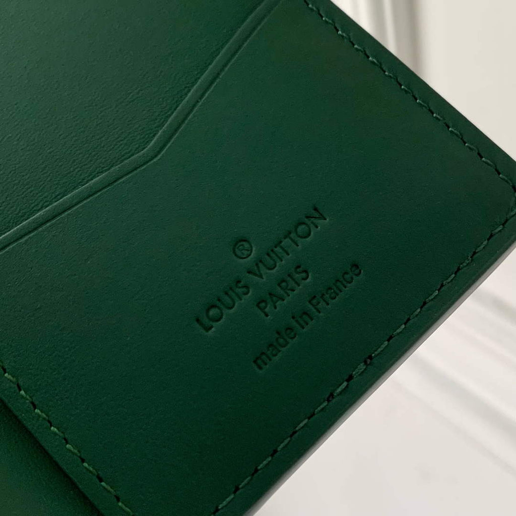 LV M83067 Louis Vuitton Pocket Organizer Forest Green