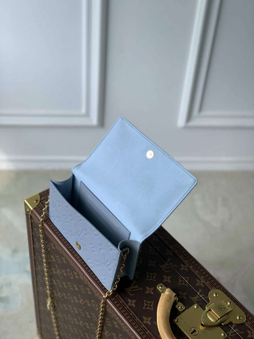LV M83233 Louis Vuitton Wallet On Chain Lily Bag Blue Hour - Default Title - View 8