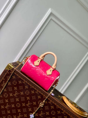 LV M83273 Louis Vuitton Nano Speedy Bag Neon Pink - Default Title - View 3