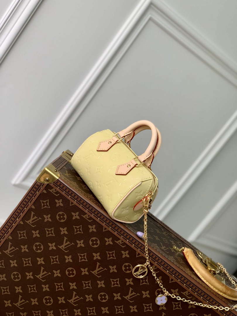 LV M83273 Louis Vuitton Nano Speedy Bag Yellow