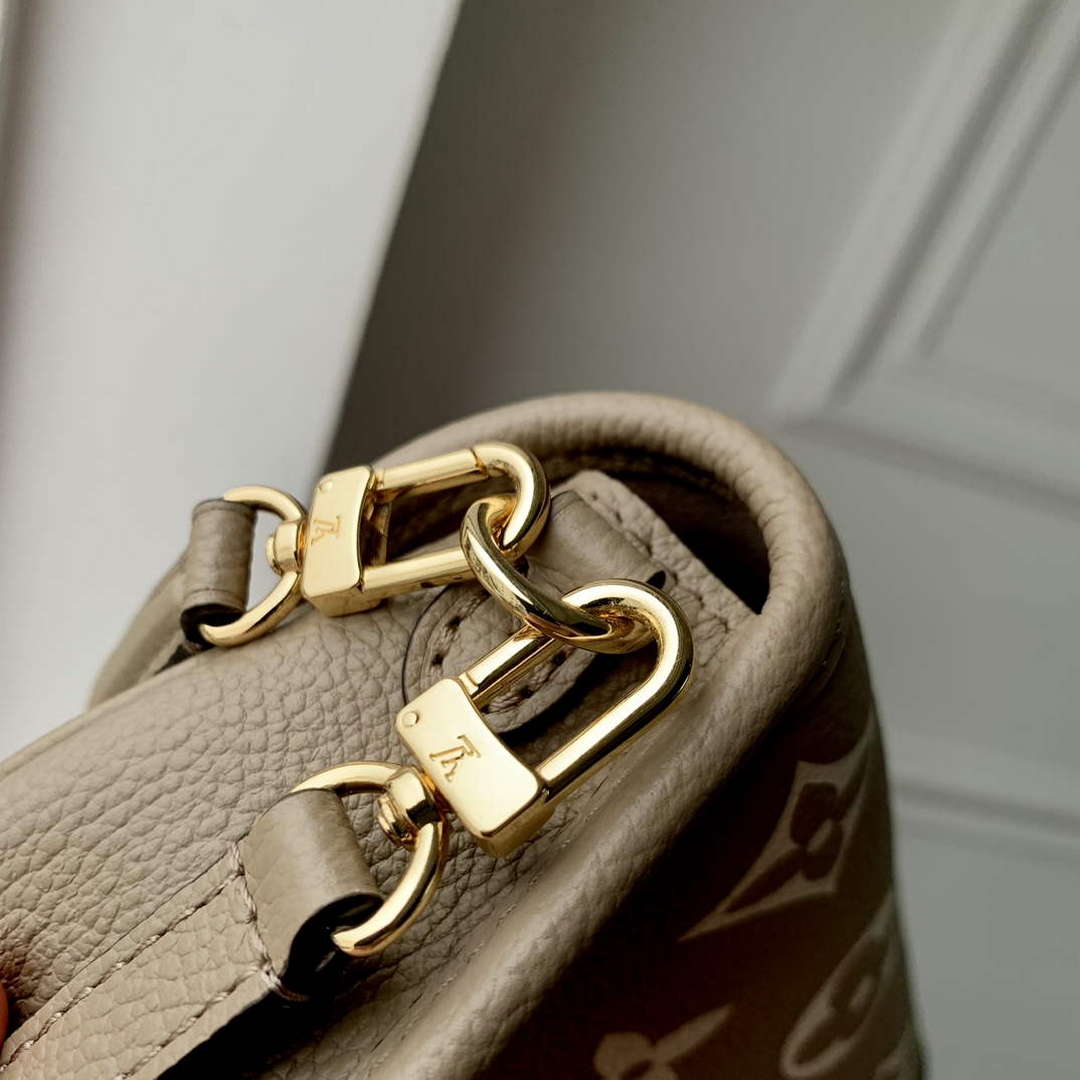 LV M83300 Louis Vuitton Nano Diane Bag Monogram Empreinte leather Tourterelle Beige / Cream