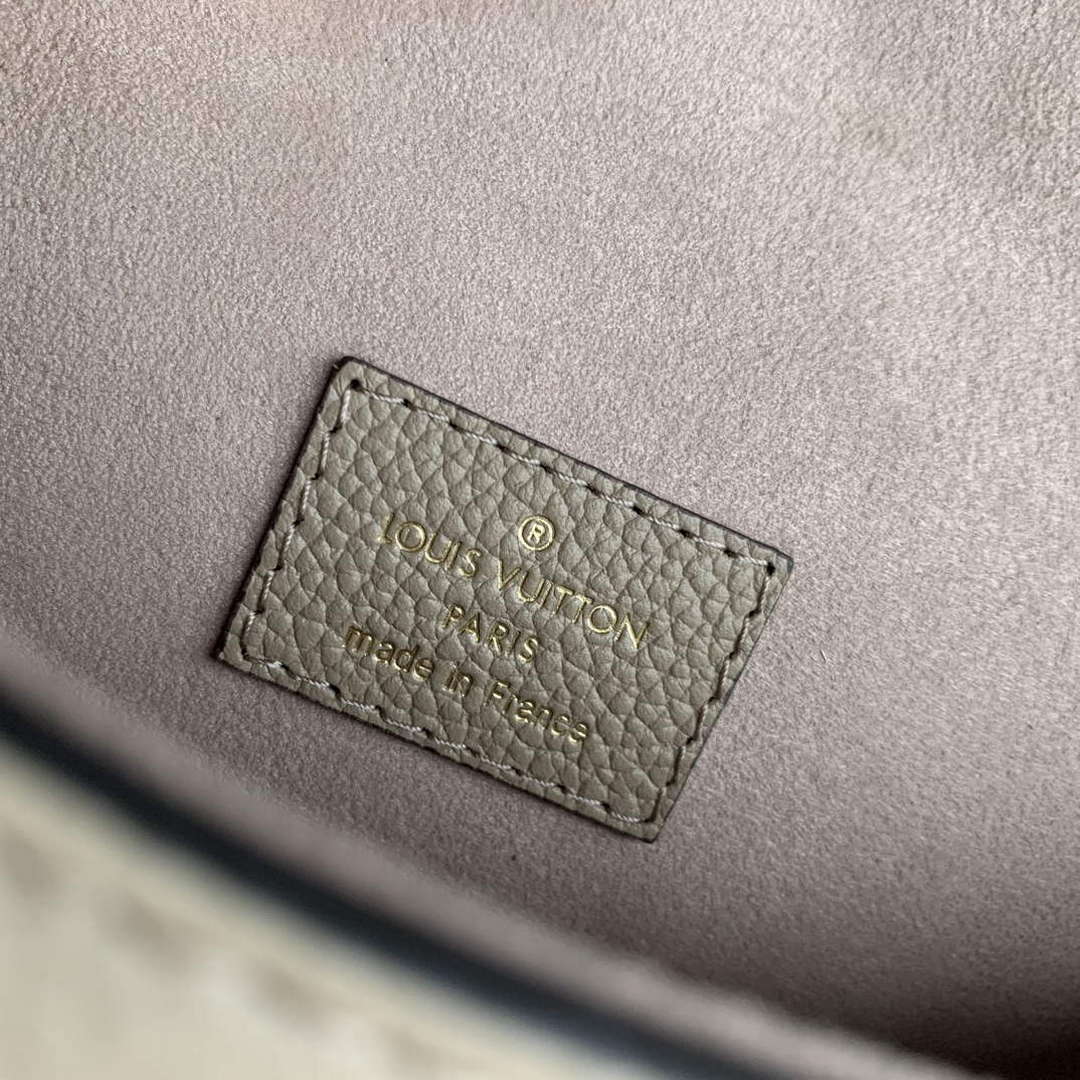 LV M83300 Louis Vuitton Nano Diane Bag Monogram Empreinte leather Tourterelle Beige / Cream