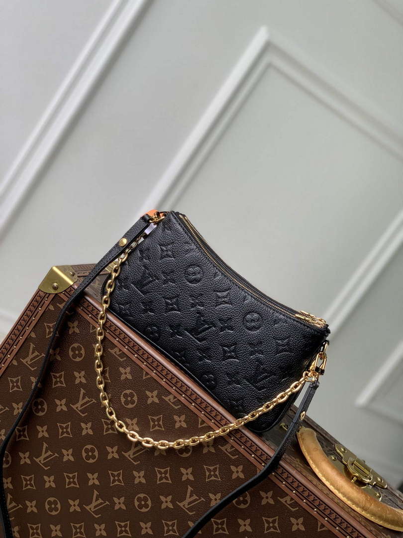 LV M83301 Louis Vuitton Liv Pochette Bag Black