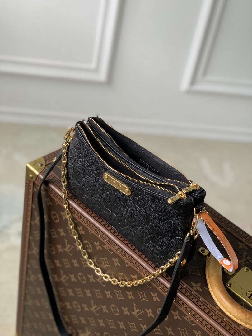 LV M83301 Louis Vuitton Liv Pochette Bag Black