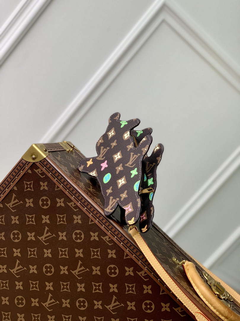 LV M83342 Louis Vuitton Playful Dog On Strap Wearable Wallet Chocolate - Default Title - View 2