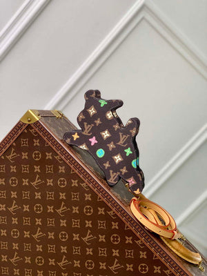 LV M83342 Louis Vuitton Playful Dog On Strap Wearable Wallet Chocolate - Default Title - View 3