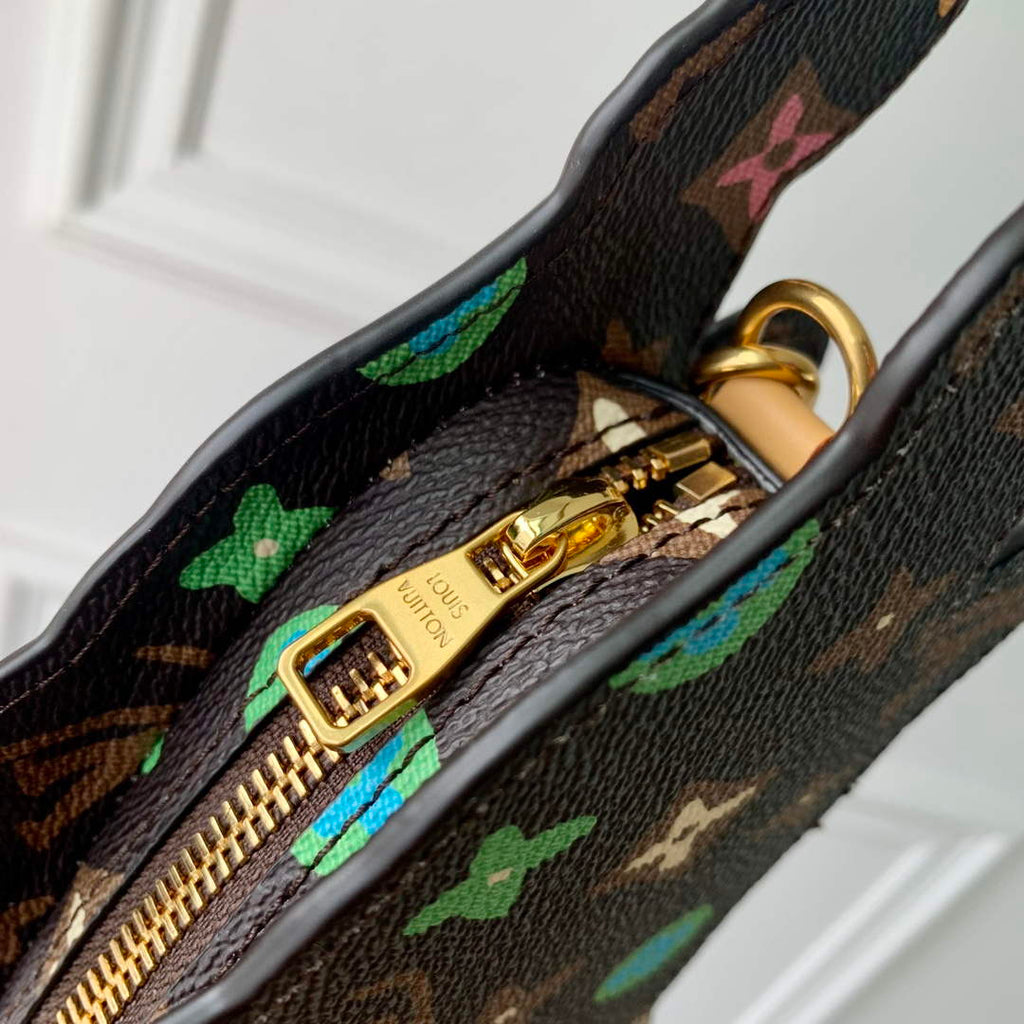 LV M83342 Louis Vuitton Playful Dog On Strap Wearable Wallet Chocolate