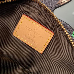 LV M83342 Louis Vuitton Playful Dog On Strap Wearable Wallet Chocolate - Default Title - View 7