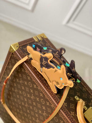 LV M83342 Louis Vuitton Playful Dog On Strap Wearable Wallet Chocolate - Default Title - View 8