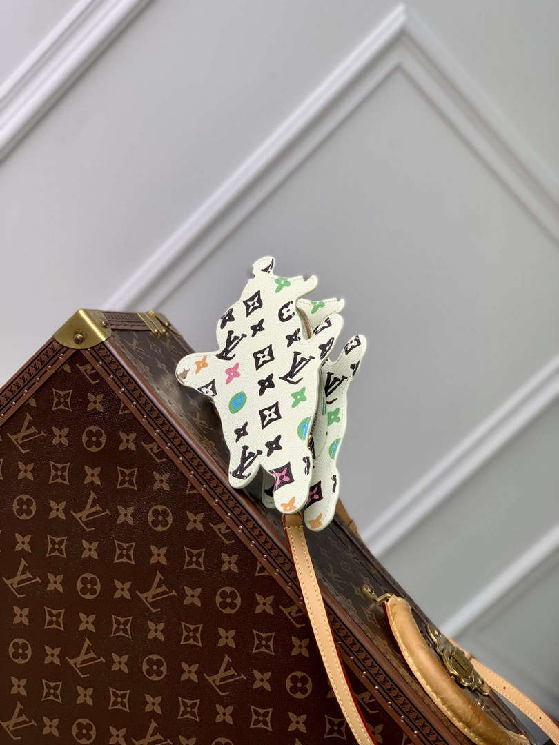 LV M83342 Louis Vuitton Playful Dog On Strap Wearable Wallet White - Default Title - View 2