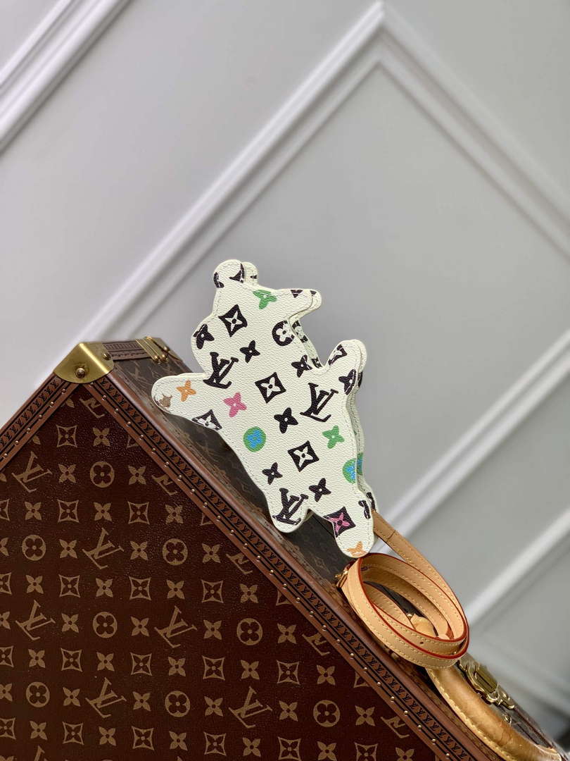LV M83342 Louis Vuitton Playful Dog On Strap Wearable Wallet White - Default Title - View 3