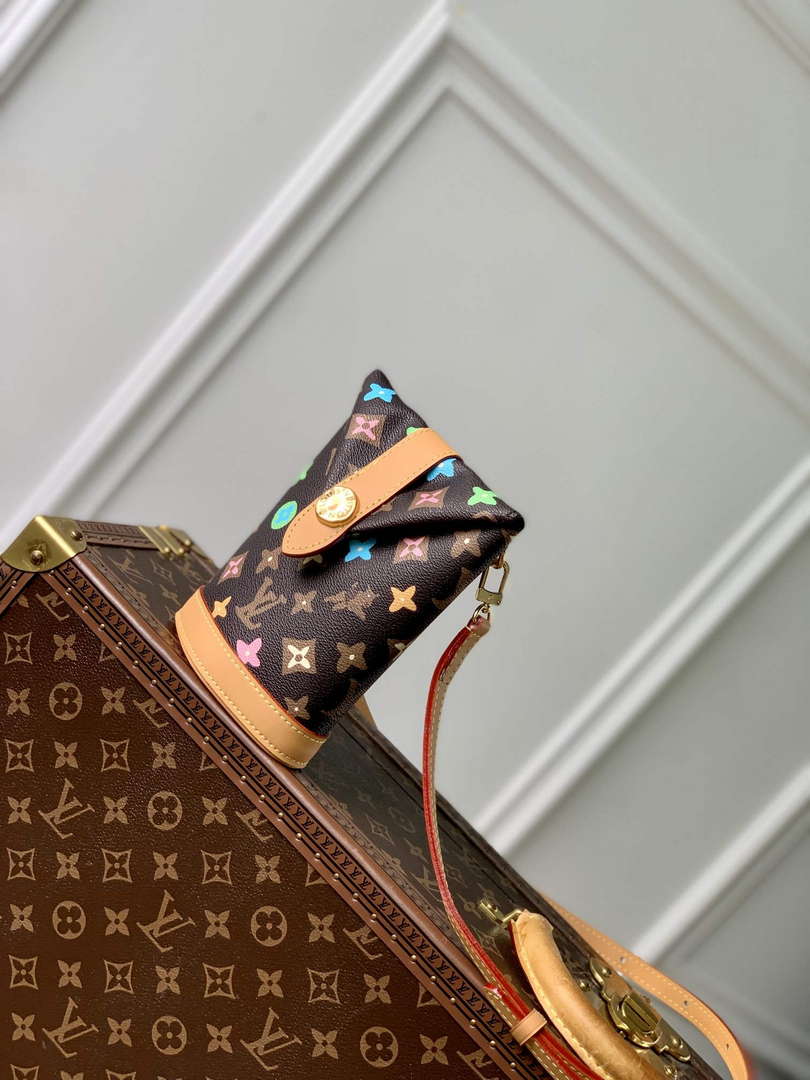 LV M83344 Louis Vuitton Envelope Pouch Bag Chocolate - Default Title - View 2