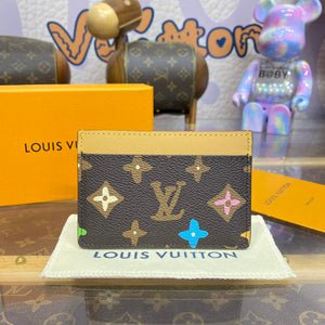 LV M83348 Louis Vuitton Card Holder Chocolate - Default Title - View 1