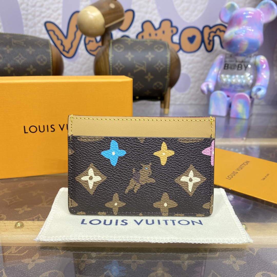 LV M83348 Louis Vuitton Card Holder Chocolate