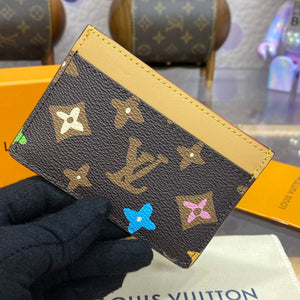LV M83348 Louis Vuitton Card Holder Chocolate - Default Title - View 3