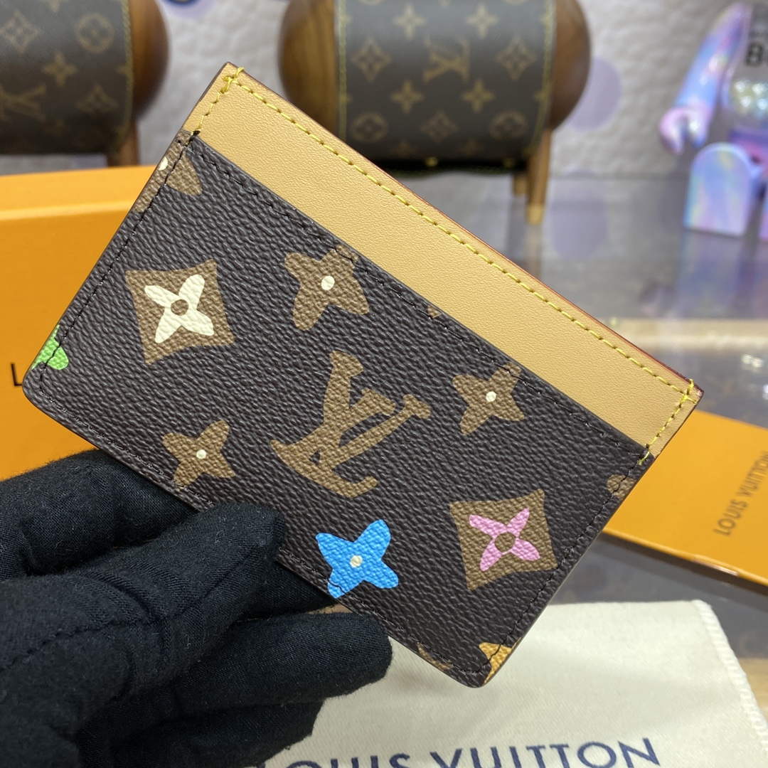 LV M83348 Louis Vuitton Card Holder Chocolate