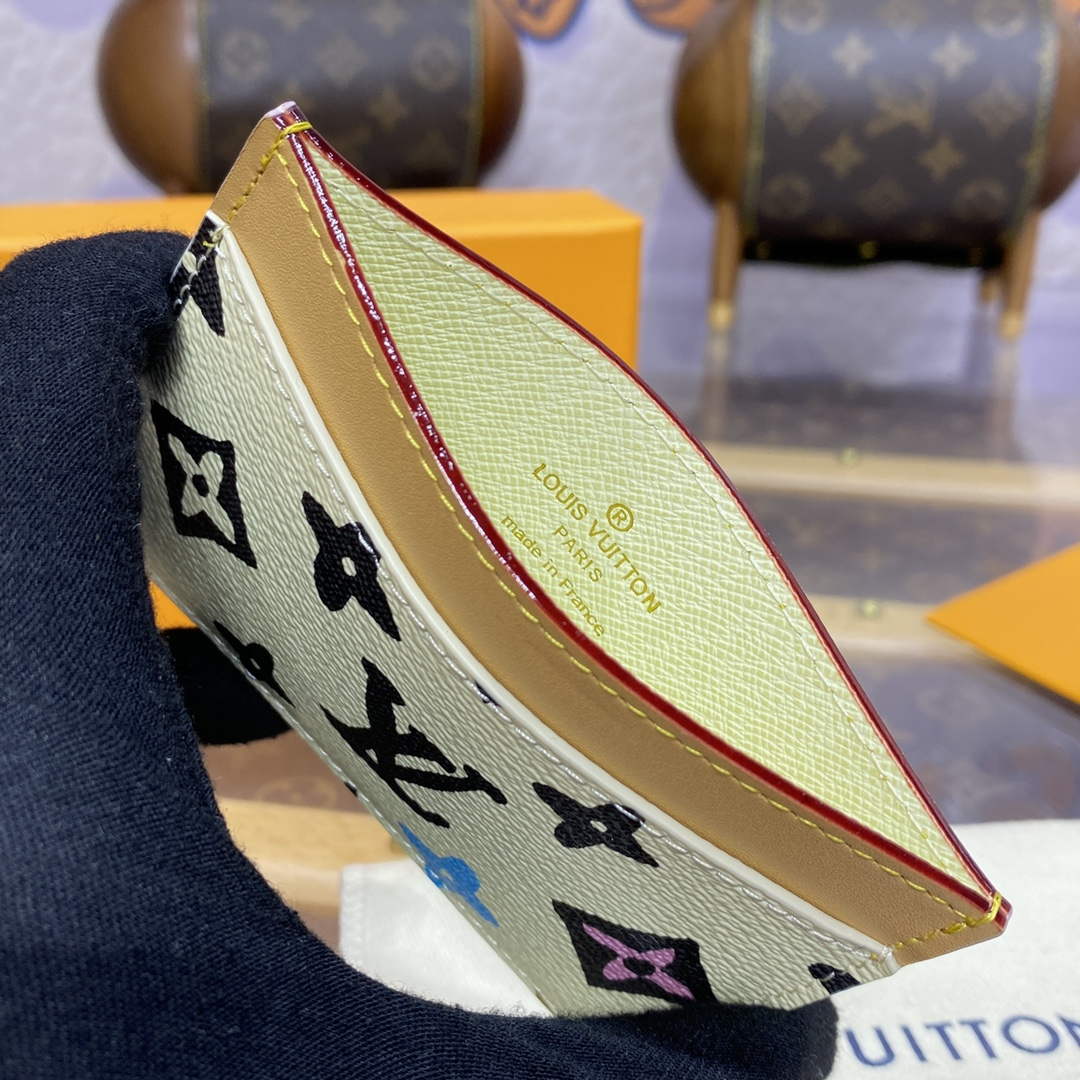 LV M83348 Louis Vuitton Card Holder Vanilla
