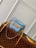 LV M83353 Louis Vuitton Mini Bumbag Monogram Empreinte Denim Blue