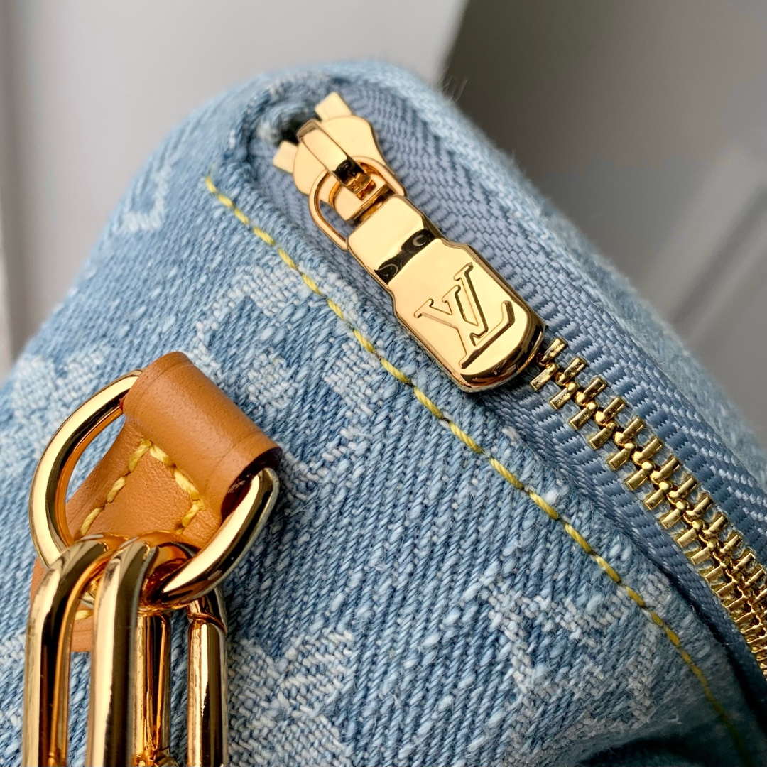 LV M83353 Louis Vuitton Mini Bumbag Monogram Empreinte Denim Blue