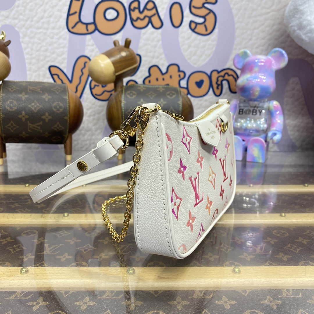 LV M83448 Louis Vuitton Easy Pouch On Strap Bag Monogram Empreinte Crame Pink