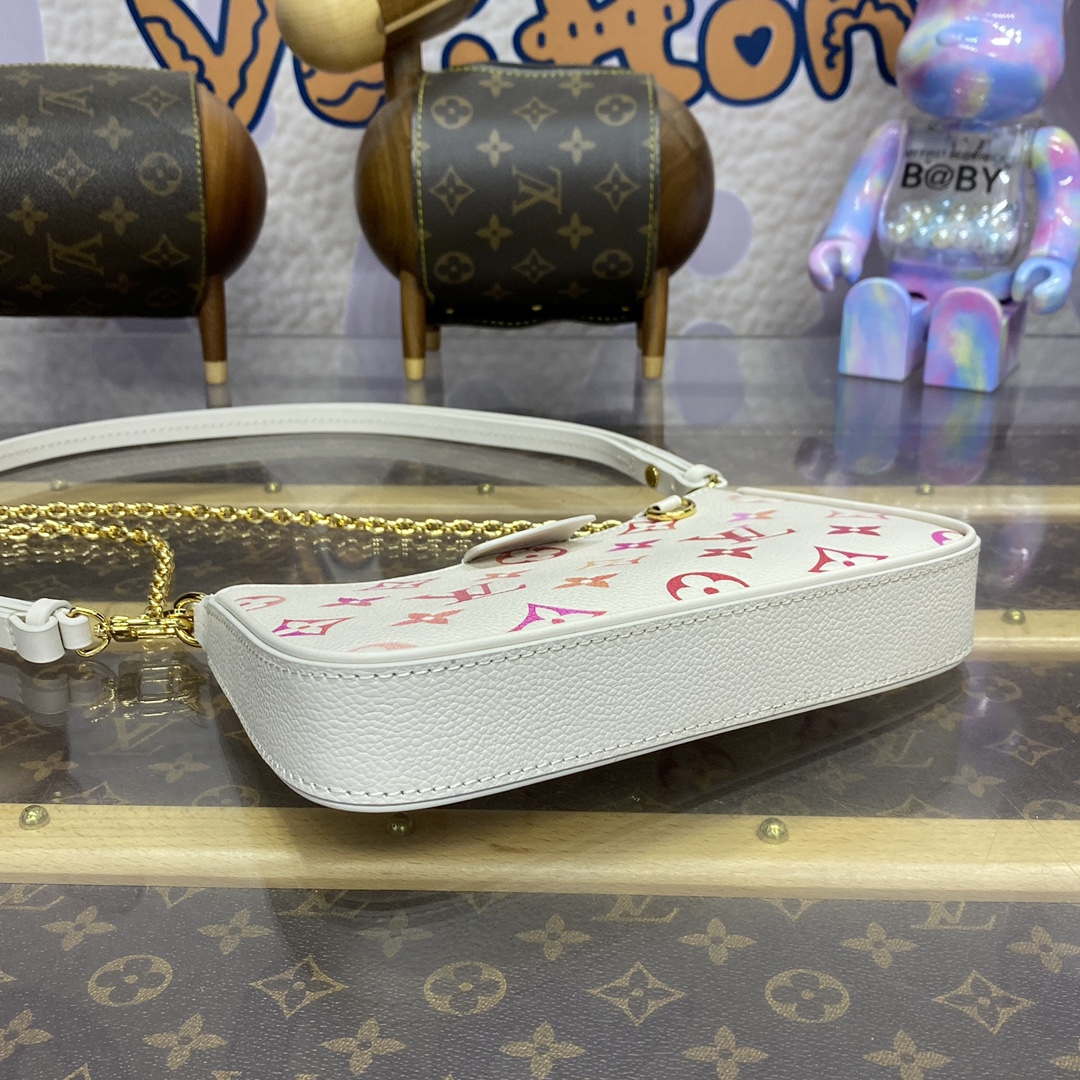 LV M83448 Louis Vuitton Easy Pouch On Strap Bag Monogram Empreinte Crame Pink - Default Title - View 4