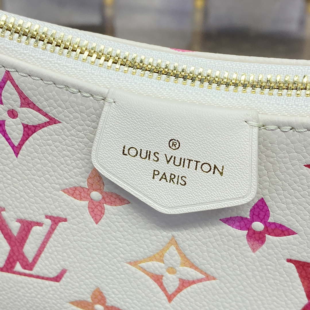LV M83448 Louis Vuitton Easy Pouch On Strap Bag Monogram Empreinte Crame Pink - Default Title - View 5