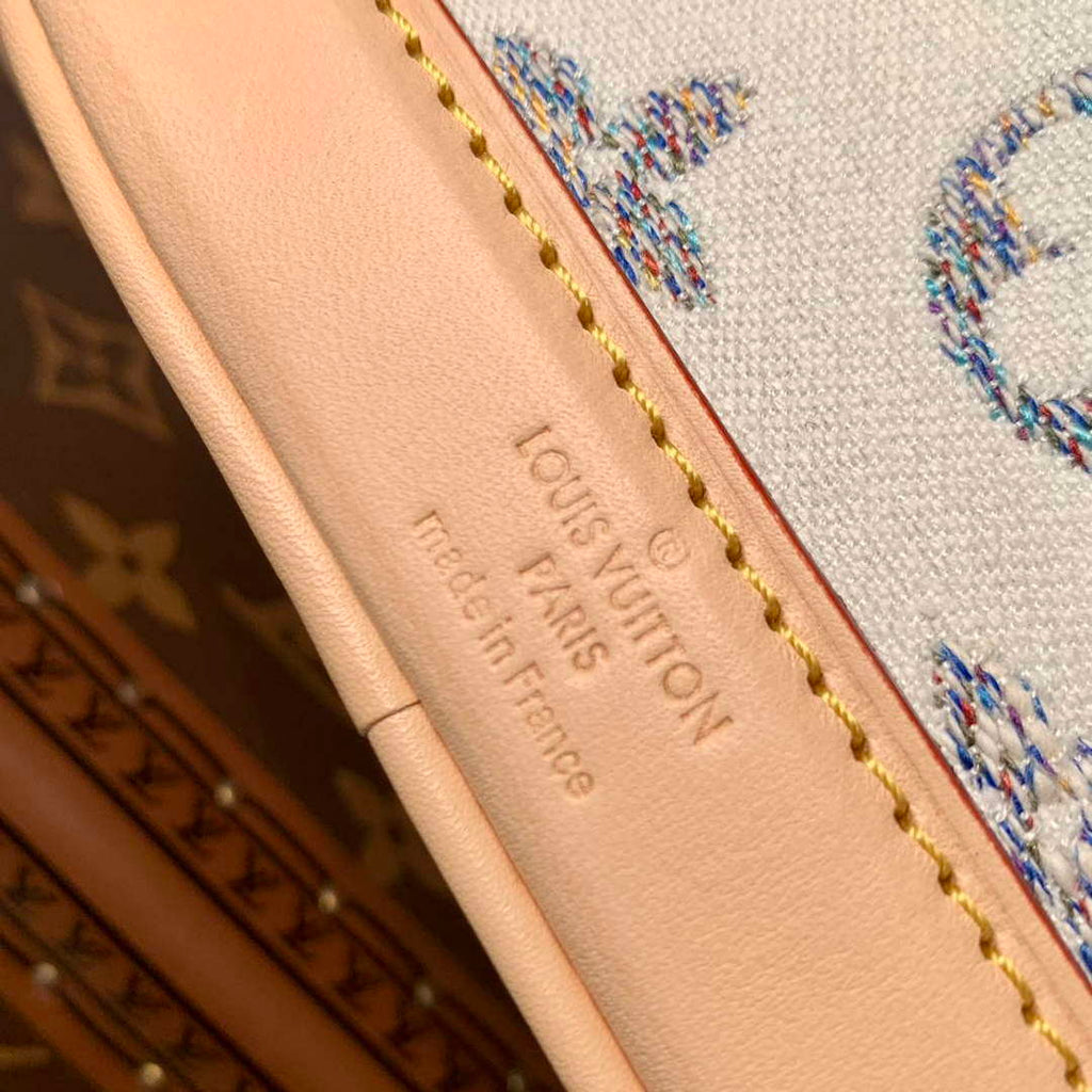 LV M83453 Louis Vuitton Nano No¨¦ Bag Multicolor White