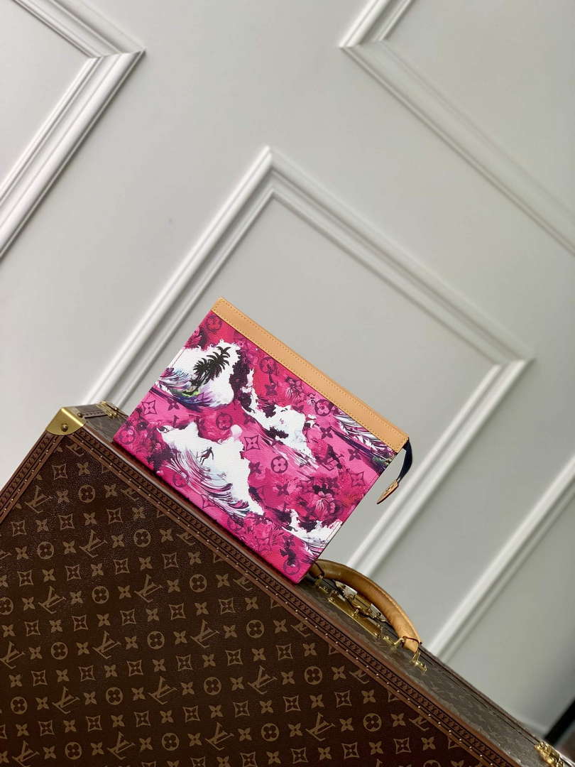 LV M83465 Louis Vuitton Pochette Voyage Nano City Bag Azalea Purple - Default Title - View 1