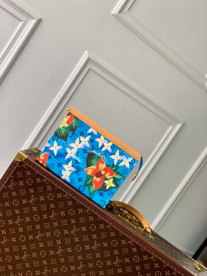 LV M83465 Louis Vuitton Pochette Voyage Nano City Bag Cerulean Blue - Default Title - View 1