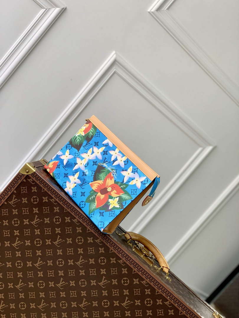 LV M83465 Louis Vuitton Pochette Voyage Nano City Bag Cerulean Blue - Default Title - View 2