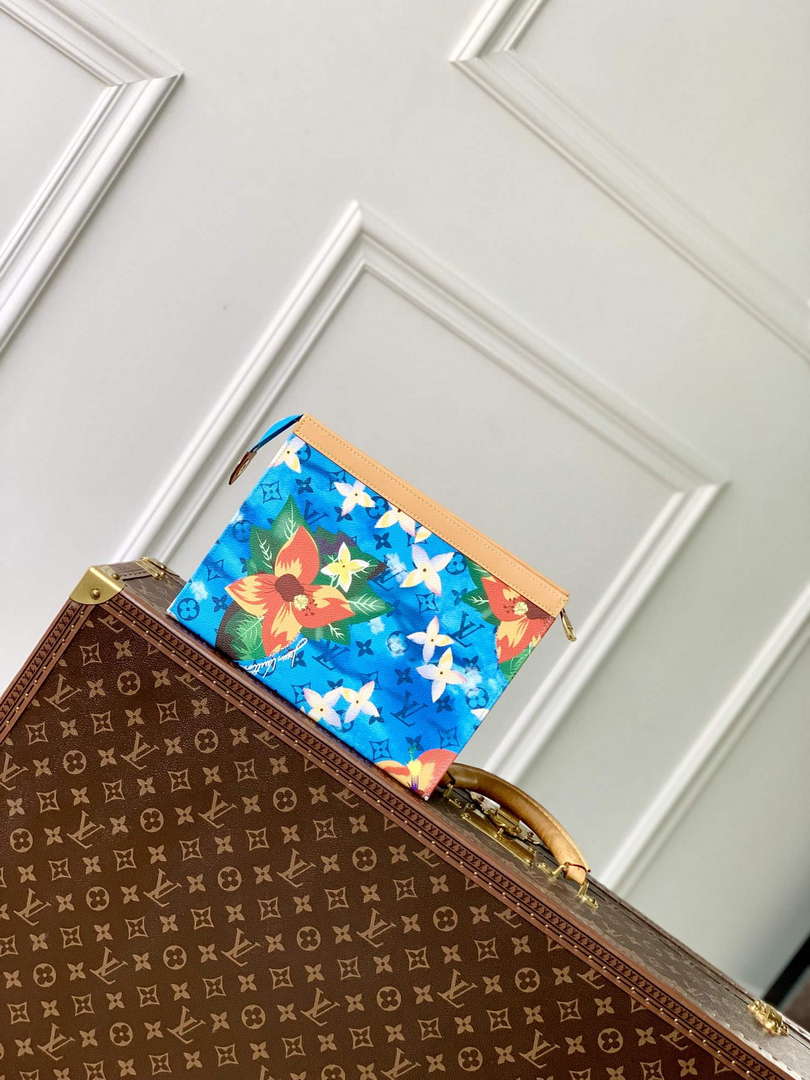 LV M83465 Louis Vuitton Pochette Voyage Nano City Bag Cerulean Blue - Default Title - View 3