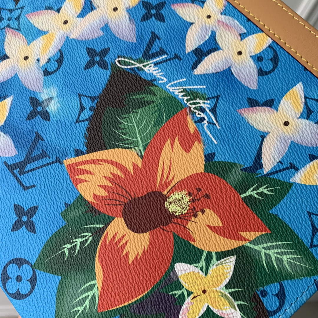 LV M83465 Louis Vuitton Pochette Voyage Nano City Bag Cerulean Blue - Default Title - View 5