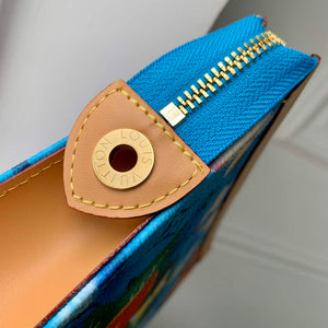 LV M83465 Louis Vuitton Pochette Voyage Nano City Bag Cerulean Blue - Default Title - View 6