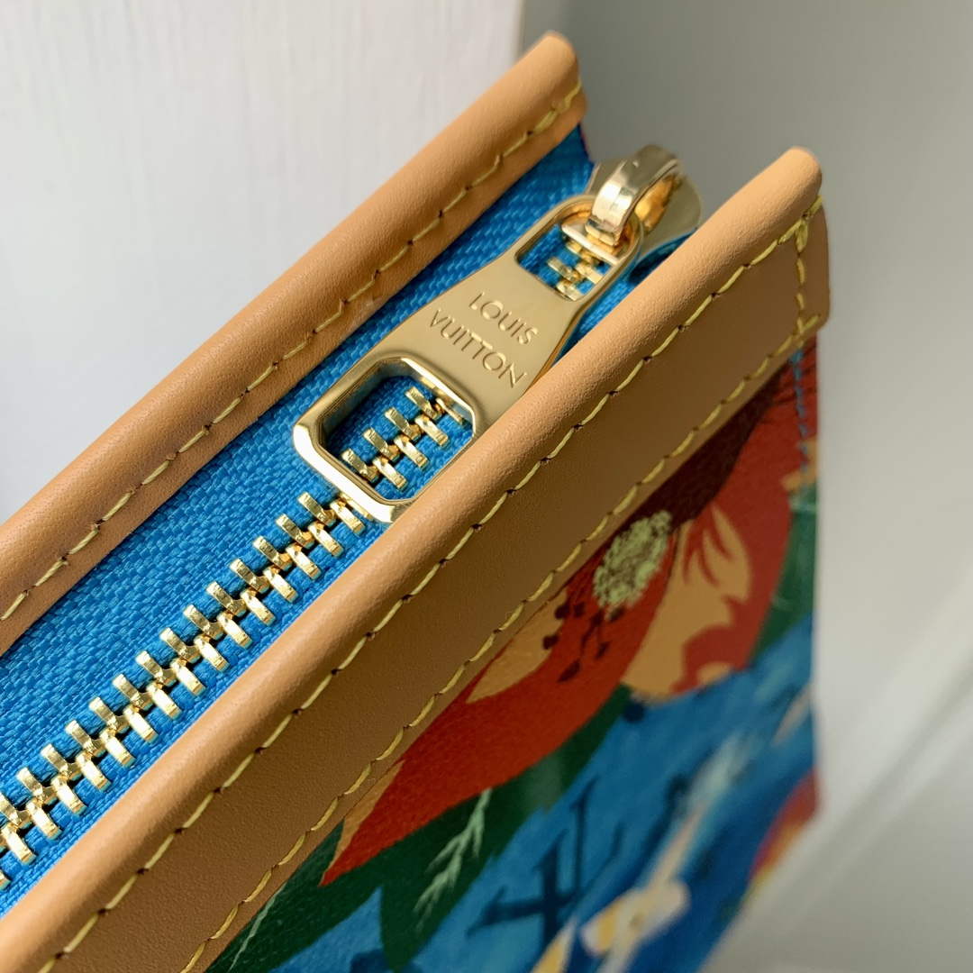 LV M83465 Louis Vuitton Pochette Voyage Nano City Bag Cerulean Blue - Default Title - View 7
