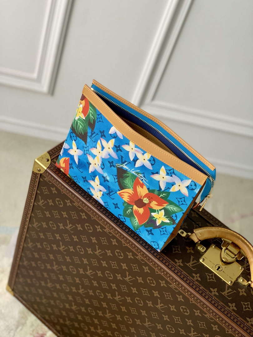 LV M83465 Louis Vuitton Pochette Voyage Nano City Bag Cerulean Blue