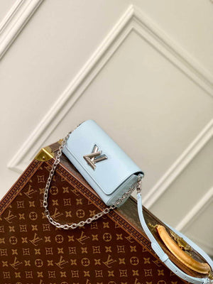 LV M83478 Louis Vuitton Twist West Pochette Epi leather Bag Ice Blue - Default Title - View 2