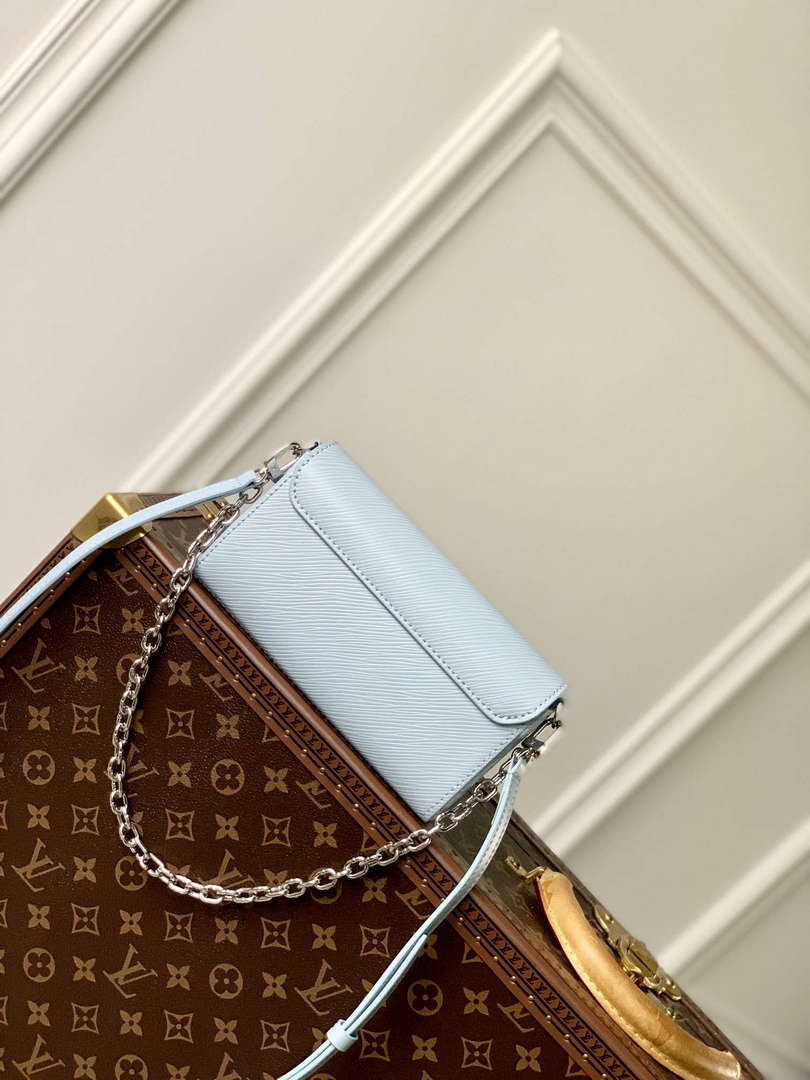 LV M83478 Louis Vuitton Twist West Pochette Epi leather Bag Ice Blue - Default Title - View 3
