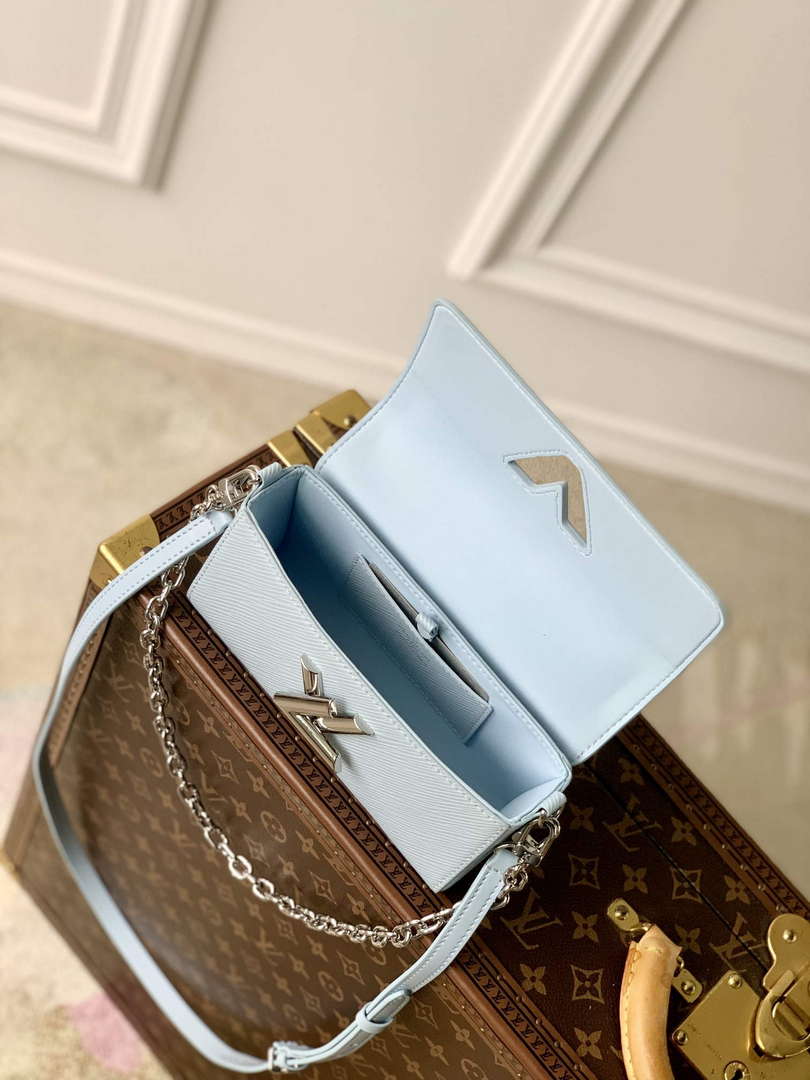 LV M83478 Louis Vuitton Twist West Pochette Epi leather Bag Ice Blue - Default Title - View 9