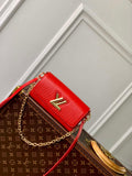 LV M83478 Louis Vuitton Twist West Pochette Epi leather Bag Red