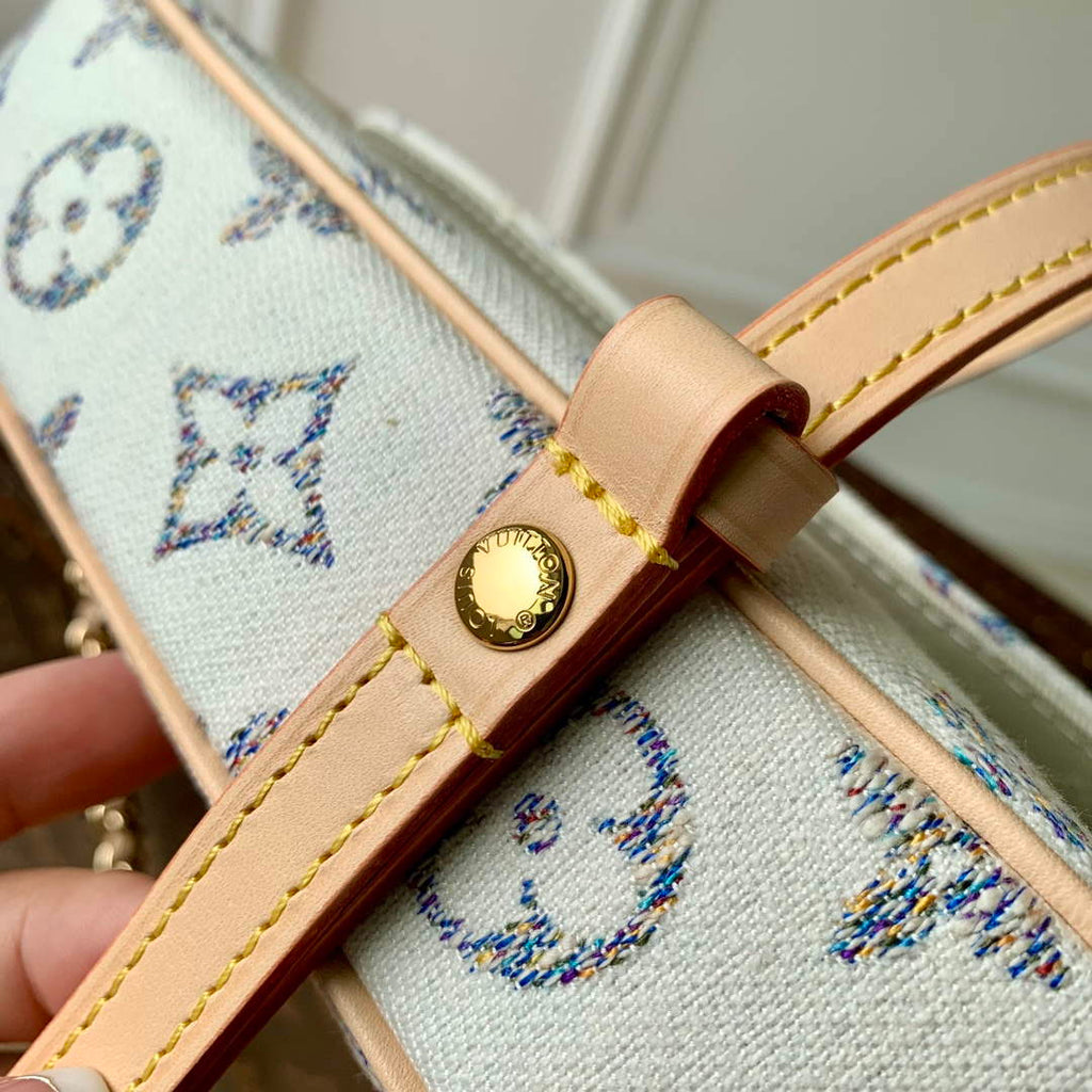 LV M83499 Louis Vuitton Wallet on Chain Ivy Bag Multicolor White