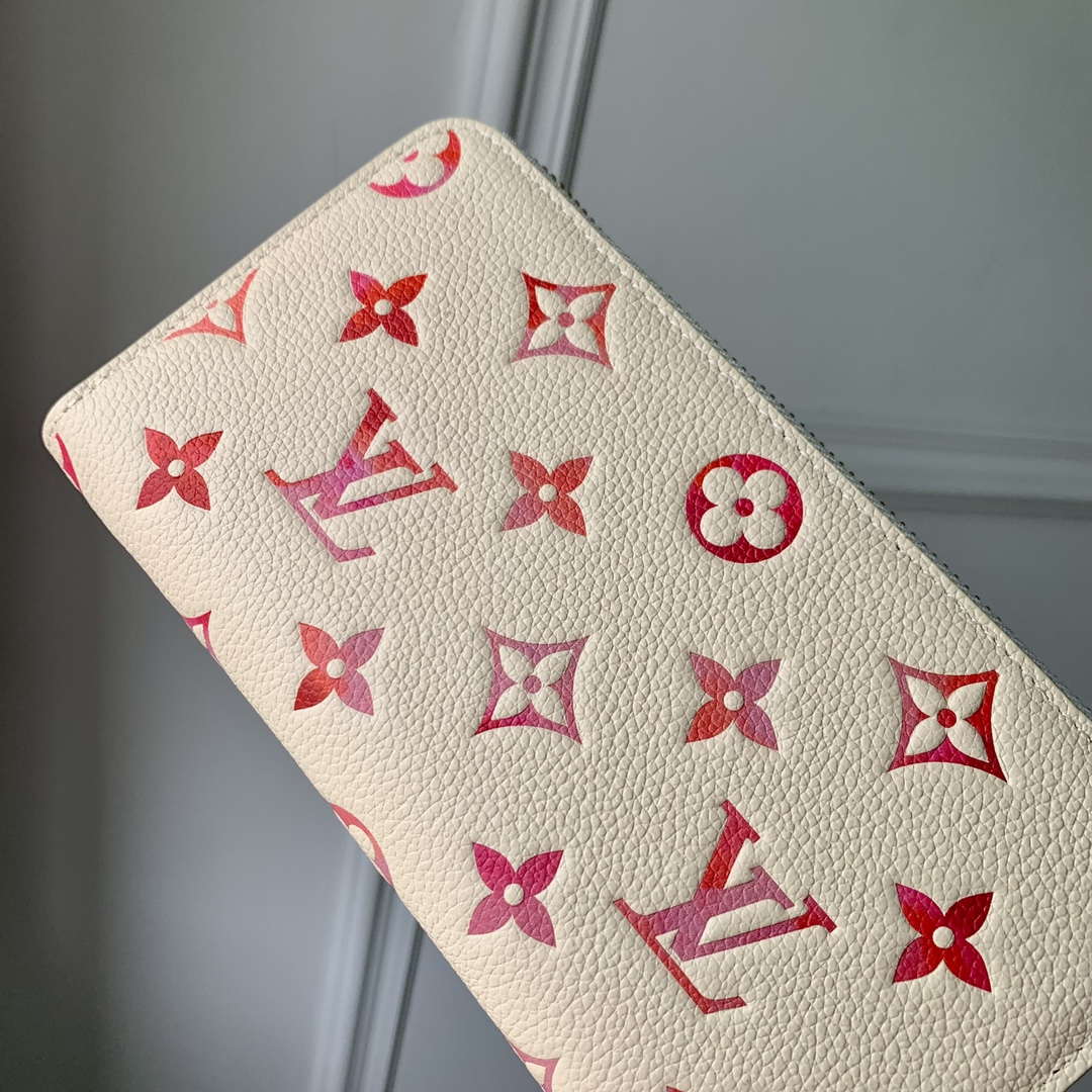 LV M83505 Louis Vuitton Zippy Wallet Sunrise Aquarelle Beige - Default Title - View 9
